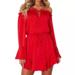 Xleek Boutique Short Shoulder Dress 03