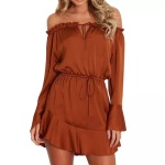 Xleek Boutique Short Shoulder Dress 03