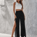Xleek Boutique Split Front Pants 20